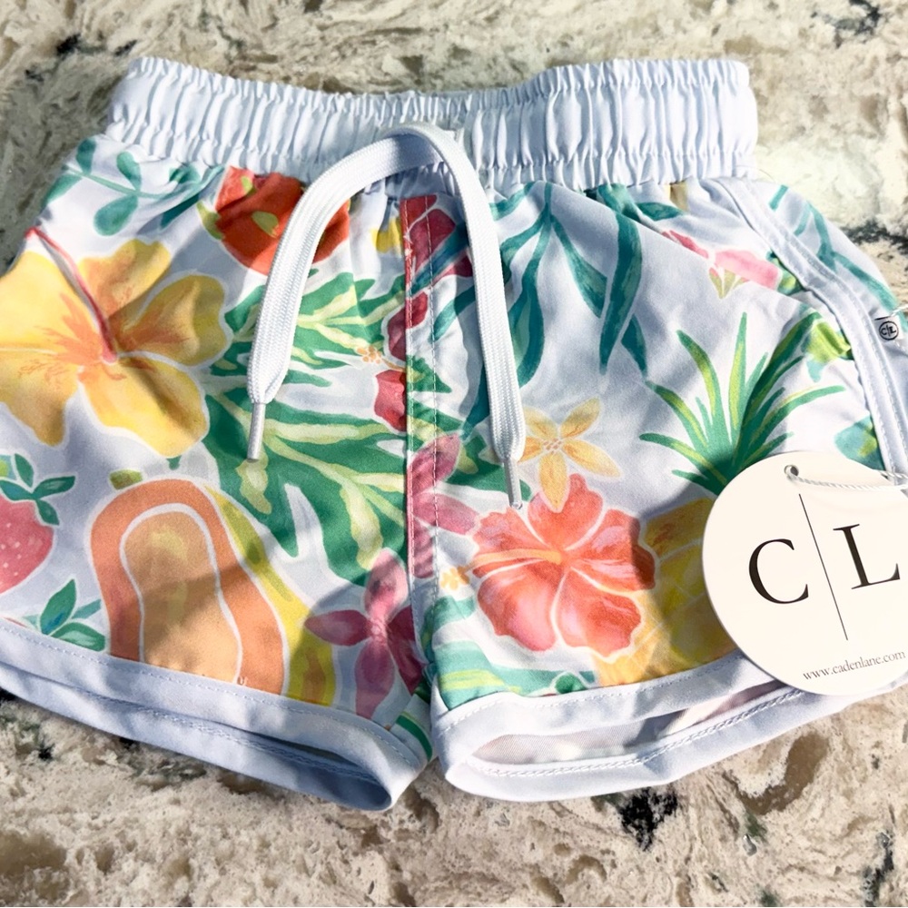 NWT Caden Lane Tropical Fruit Swim Trunks